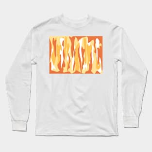 Abstract Dessert Tones Inspired Organic Flow Long Sleeve T-Shirt